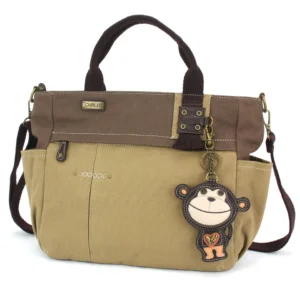 Multi Pocket Tote - Monkey - olive