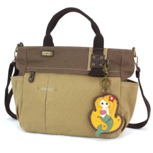 Multi Pocket Tote - Mermaid - olive