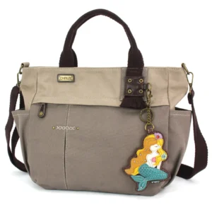 Multi Pocket Tote - Mermaid A - dark gray