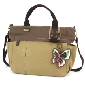 Multi Pocket Tote - New Butterfly - olive