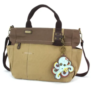 Multi Pocket Tote - Octopus - olive