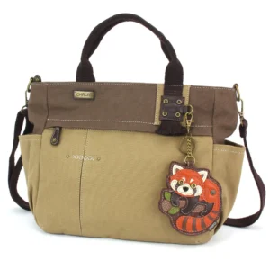 Multi Pocket Tote - Red Panda - olive