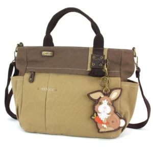 Multi Pocket Tote - Bunny - olive