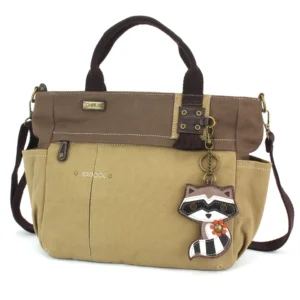 Multi Pocket Tote - Raccoon - olive