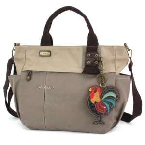 Multi Pocket Tote - Rooster - dark gray
