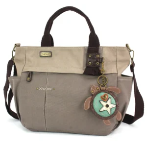 Multi Pocket Tote - Turtle - dark gray