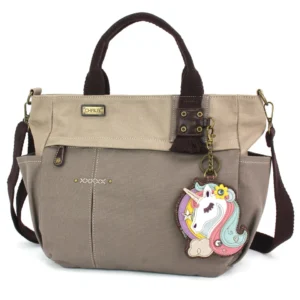 Multi Pocket Tote - Unicorn - dark gray
