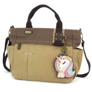 Multi Pocket Tote - Unicorn - olive
