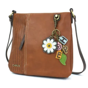LaserCut Crossbody - Charming Charms Daisy+HOPE - brown