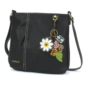 LaserCut Crossbody - Charming Charms Daisy+HOPE - black