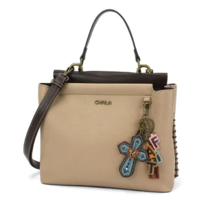 Charming Satchel - Charming Charms Cross+FAITH - taupe