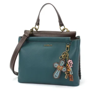 Charming Satchel - Charming Charms Cross+FAITH - turquoise