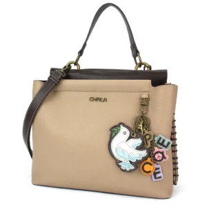 Charming Satchel - Charming Charms Dove+PEACE - taupe