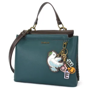 Charming Satchel - Charming Charms Dove+PEACE - turquoise