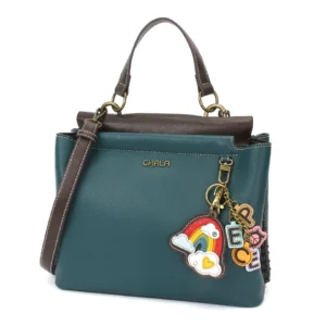 Charming Satchel - Charming Charms Rainbow+PEACE - turquoise
