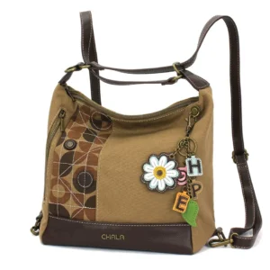 Retro Convertible Purse - Charming Charms Daisy+HOPE - olive