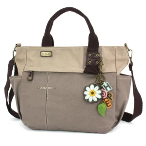 Multi Pocket Tote - Charming Charms Daisy+HOPE - dark gray