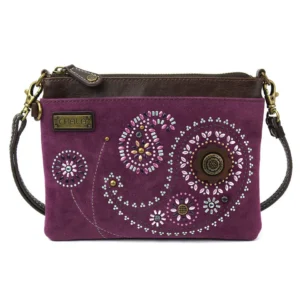 Dazzled Mini Crossbody - Paisley - purple