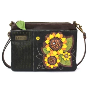 LaserCut MiniCrossbody - Sunflower Group - black