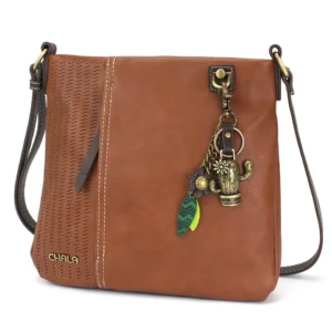 LaserCut Crossbody - Metal Charming Cactus - brown