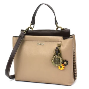 Charming Satchel - Metal Charming Sunflower - taupe