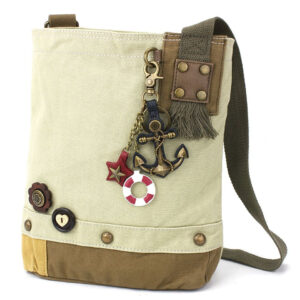 Patch Crossbody - Metal Charming Anchor - sand