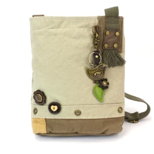Patch Crossbody - Metal Charming Bird - sand