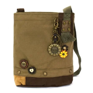 Patch Crossbody - Metal Charming Sunflower - olive