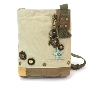 Patch Crossbody - Metal Charming Turtle - sand