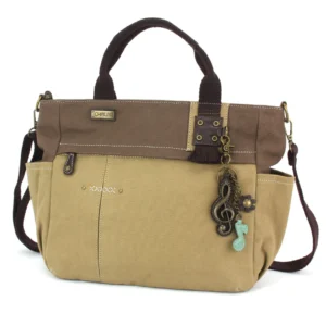 Multi Pocket Tote - Metal Charming Clef - dark gray