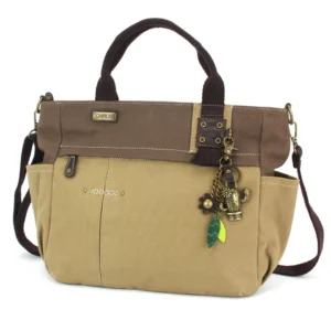 Multi Pocket Tote - Metal Charming Cactus - olive