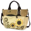 Canvas Print Pocket Tote - Sunflower - sand - Image 5