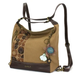Retro Convertible Purse - Mini Keychain Turtle - olive