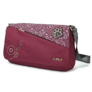 CV-Envoy Messenger - Paw Print - burgundy
