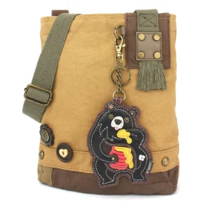 Patch Crossbody - Black Bear - brown
