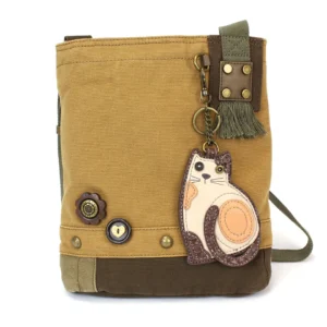 Patch Crossbody - LaZzy Cat - brown