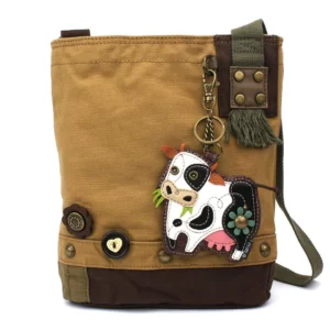 Patch Crossbody - Cow - brown