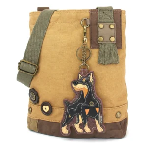 Patch Crossbody - Doberman - brown