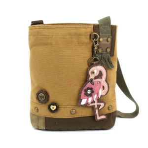 Patch Crossbody - Flamingo - brown