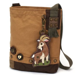 Patch Crossbody - Goat - brown