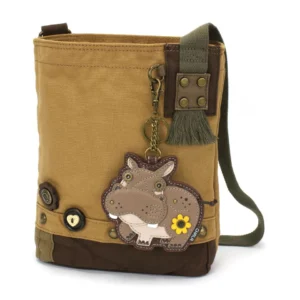 Patch Crossbody - Hippo - brown