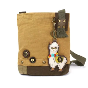Patch Crossbody - Llama - brown