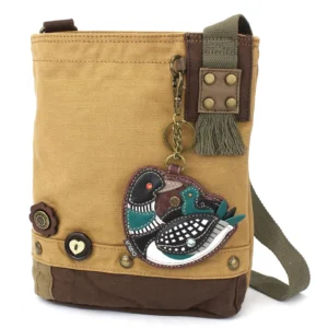 Patch Crossbody - Loon Bird - brown