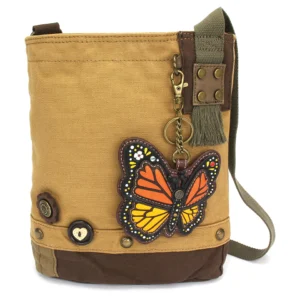Patch Crossbody - Monarch Butterfly - brown
