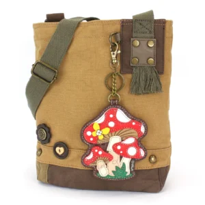 Patch Crossbody - Mushrooms - brown