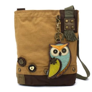 Patch Crossbody - Owl A - brown