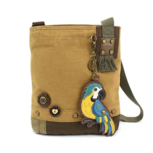 Patch Crossbody - Blue Parrot - brown