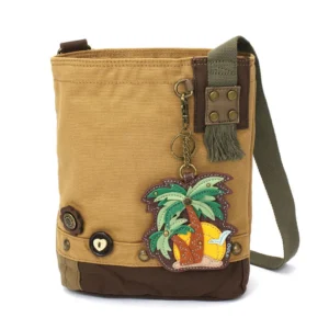 Patch Crossbody - Palm Tree - brown