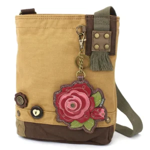 Patch Crossbody - Rose B - red - brown