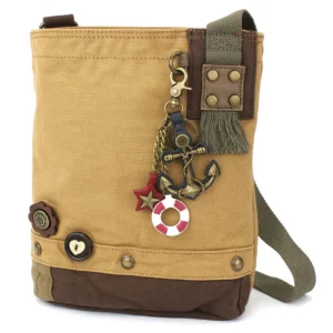 Patch Crossbody - Metal Charming Anchor - brown